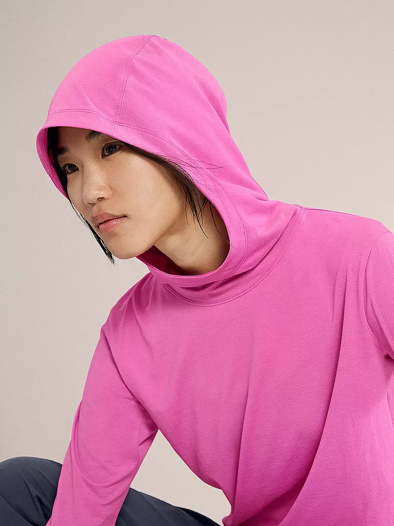 ARCTERYX | Felpa funzionale da donna con cappuccio Taema | Fucsia