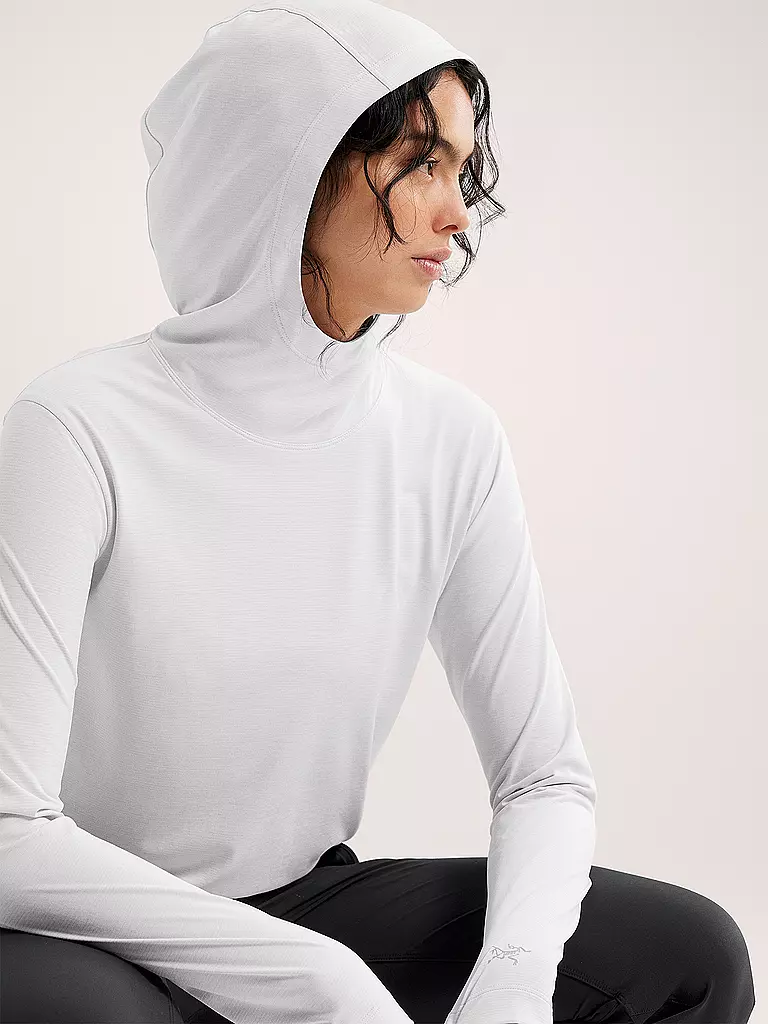 ARCTERYX | Felpa funzionale da donna Taema Hoodie | Bianco