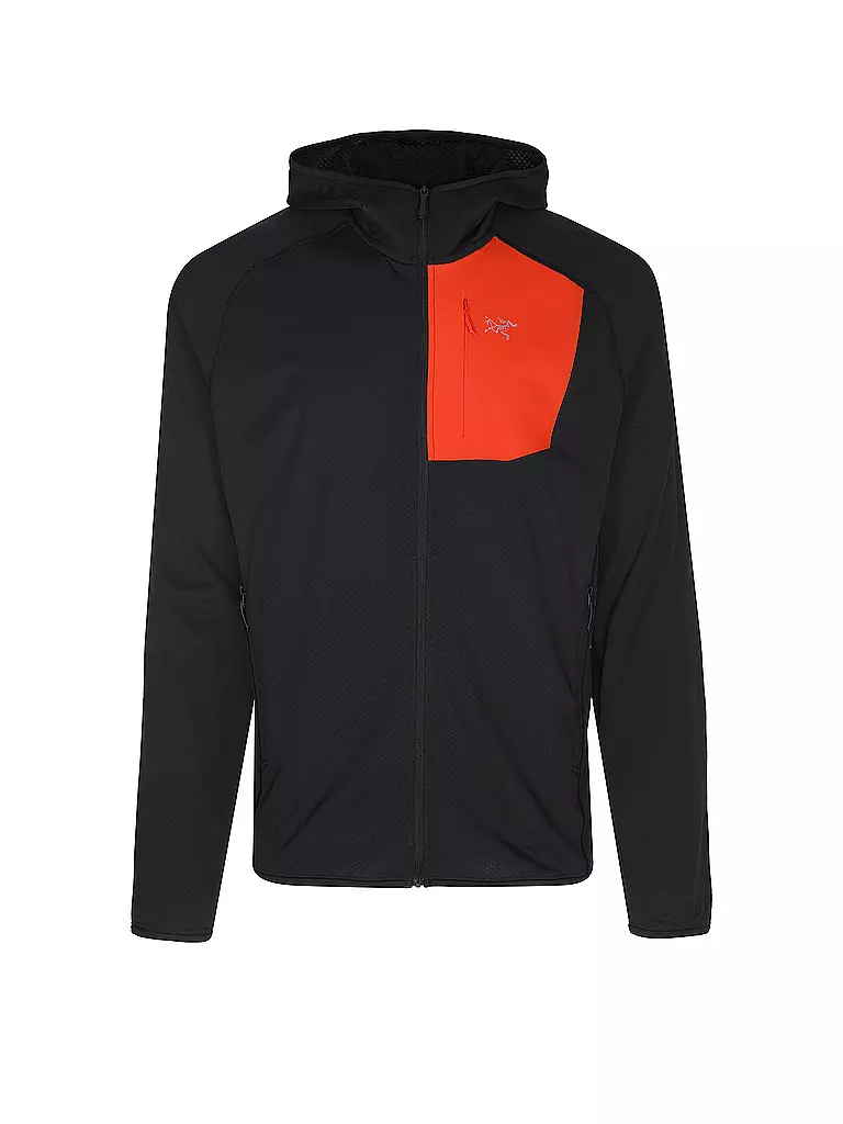 ARCTERYX | Giacca in pile da uomo Delta Hoodie | Nero