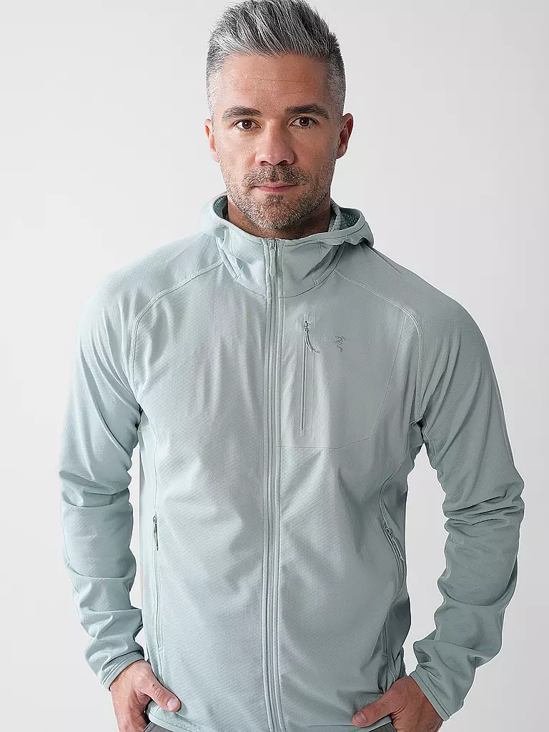 ARCTERYX | Giacca in pile da uomo Delta Hoodie | Verde chiaro