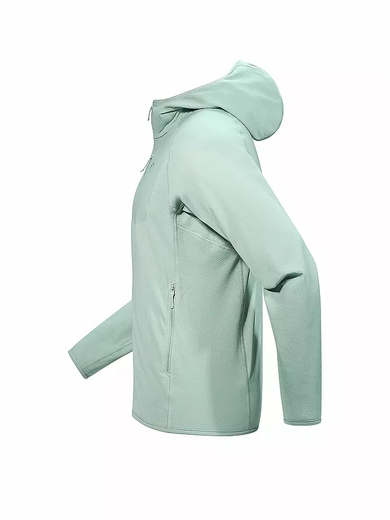 ARCTERYX | Giacca in pile da uomo Delta Hoodie | Verde chiaro