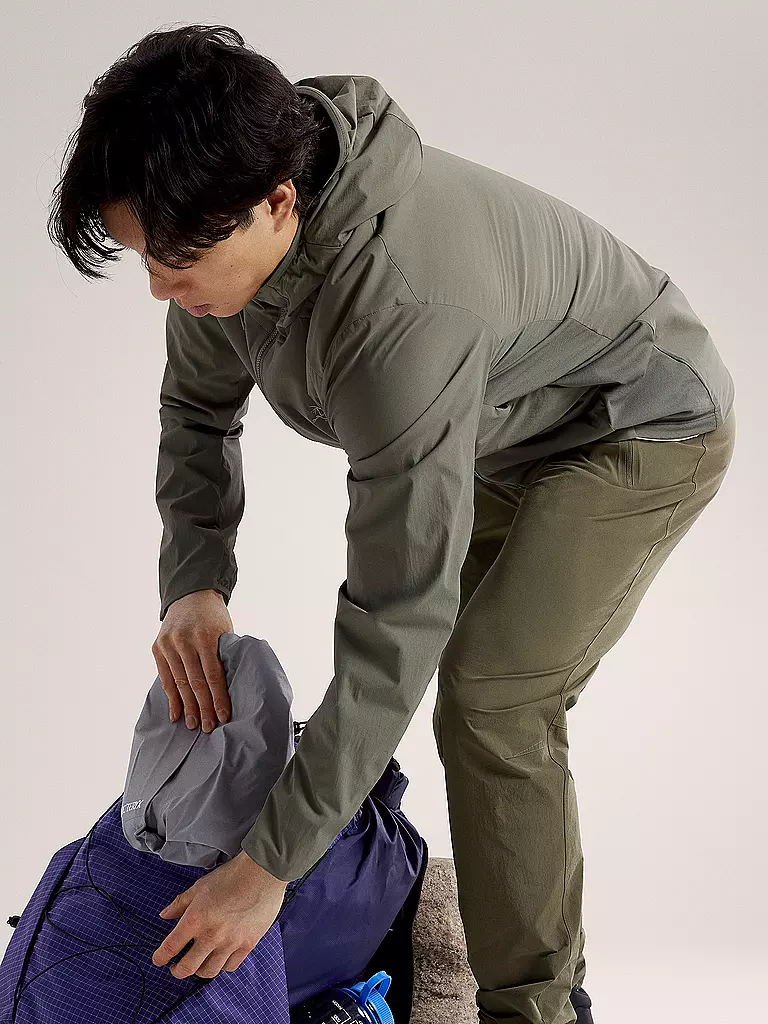 ARCTERYX | Giacca isolante da uomo Atom SL con cappuccio | Grigio