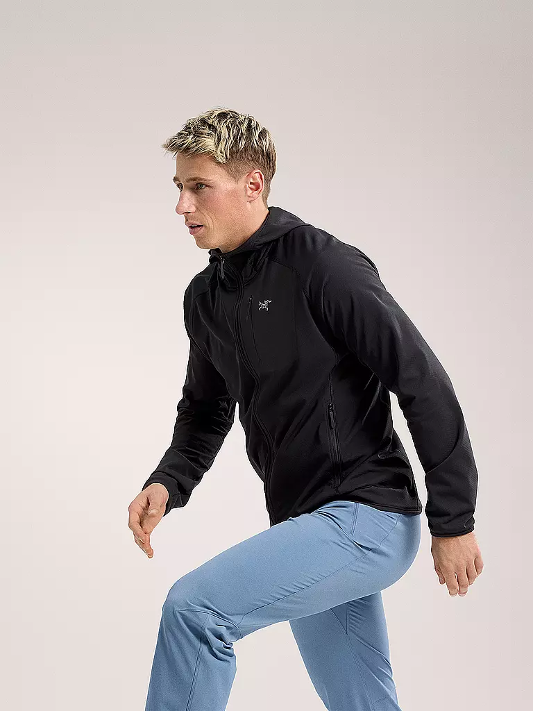 ARCTERYX | Herren Fleecejacke Delta Hoodie | Nero