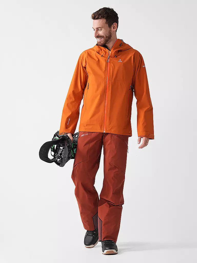 ARCTERYX | Pantaloni da turismo da uomo Rush BIB 3L GTX | Rosso scuro