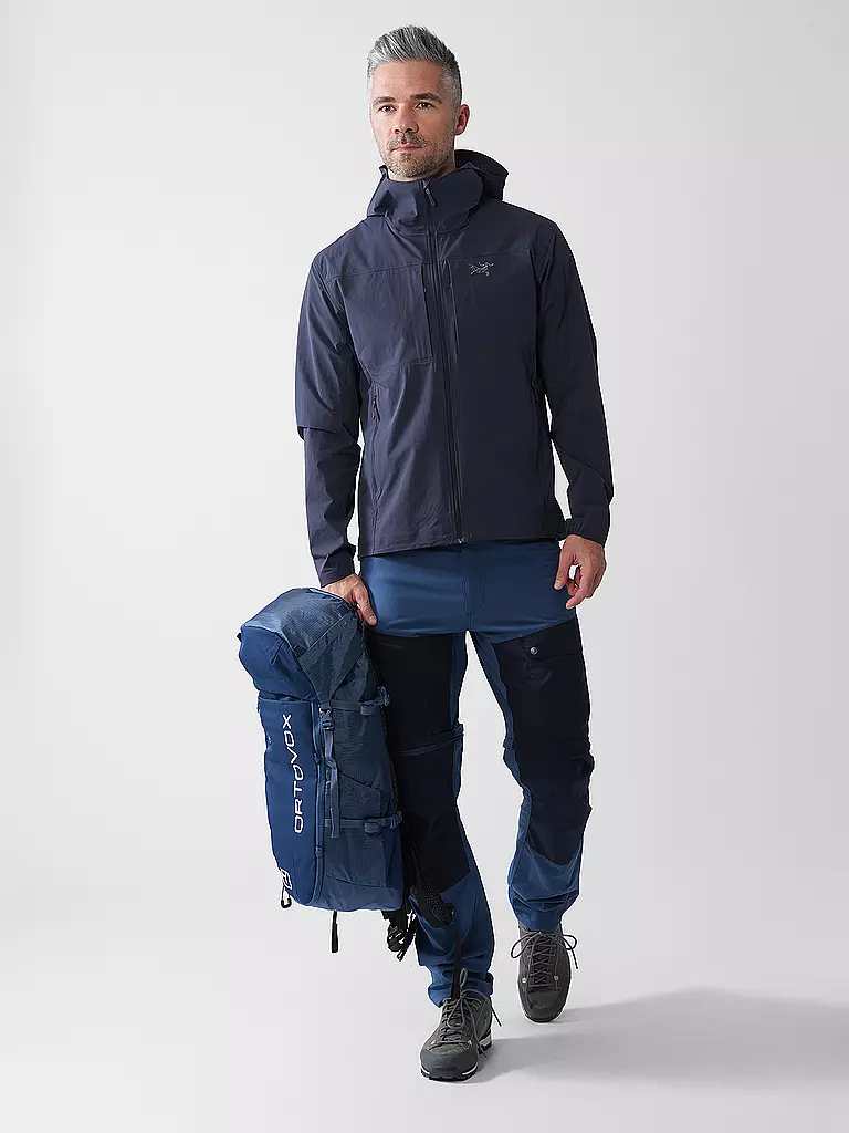ARCTERYX | Softshelljacke Gamma LW Hoodie da uomo | Nero