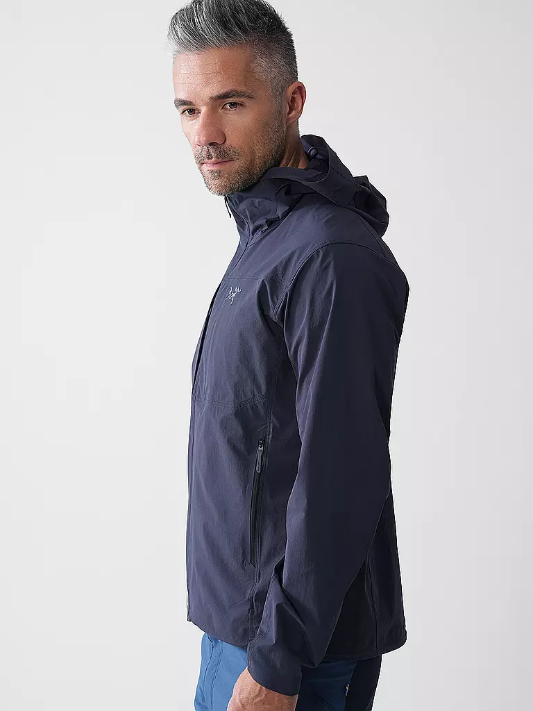 ARCTERYX | Softshelljacke Gamma LW Hoodie da uomo | Nero