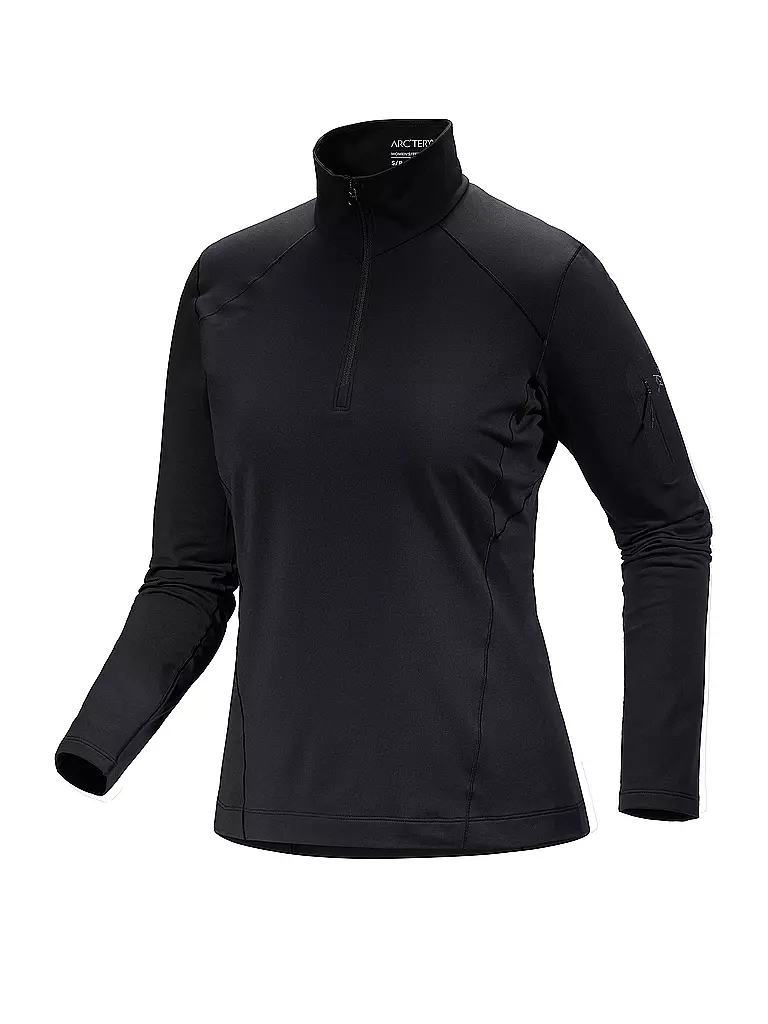 ARCTERYX | Zipshirt funzionale da donna Rho | Nero