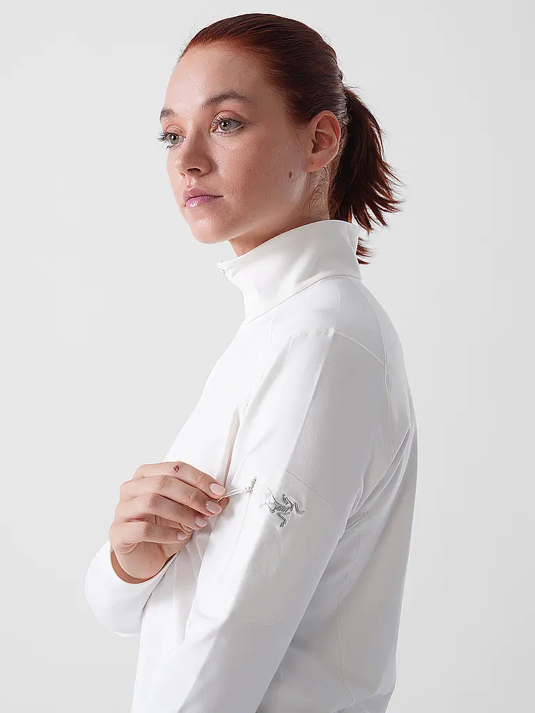 ARCTERYX | Zipshirt funzionale da donna Rho | Crema
