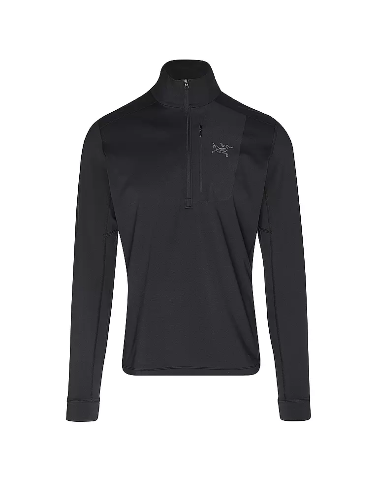ARCTERYX | Zipshirt intimo da uomo RHO LT | Nero