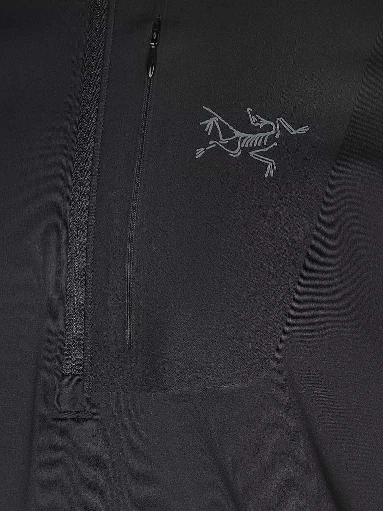 ARCTERYX | Zipshirt intimo da uomo RHO LT | Nero