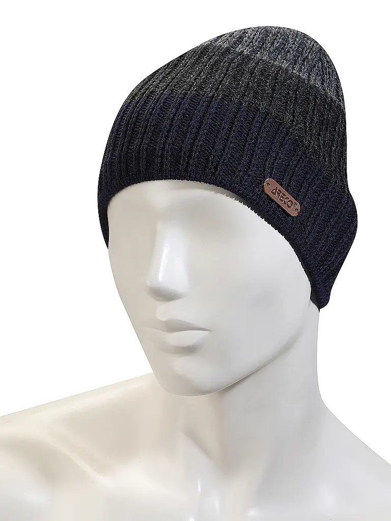 ARECO | Berretto melange | Blu scuro