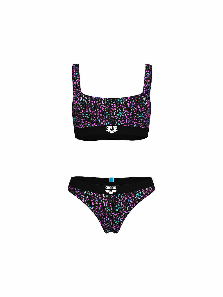Damen Bikini Monogram Elastic multicolore XS