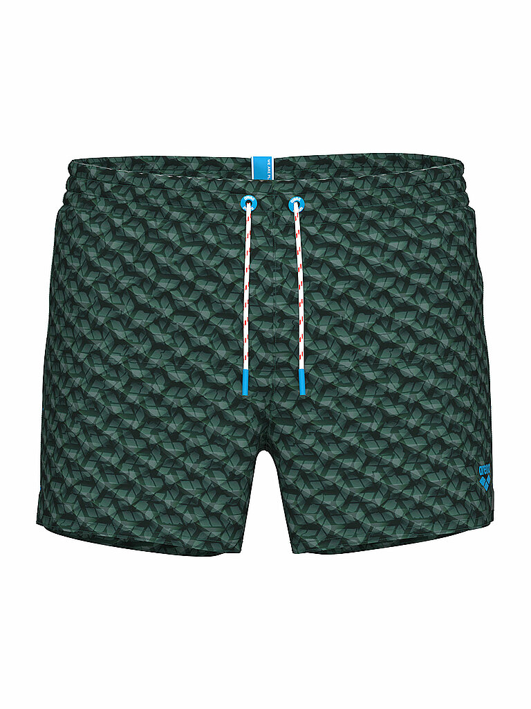 Badeshort da uomo Water Prints verde scuro XXL
