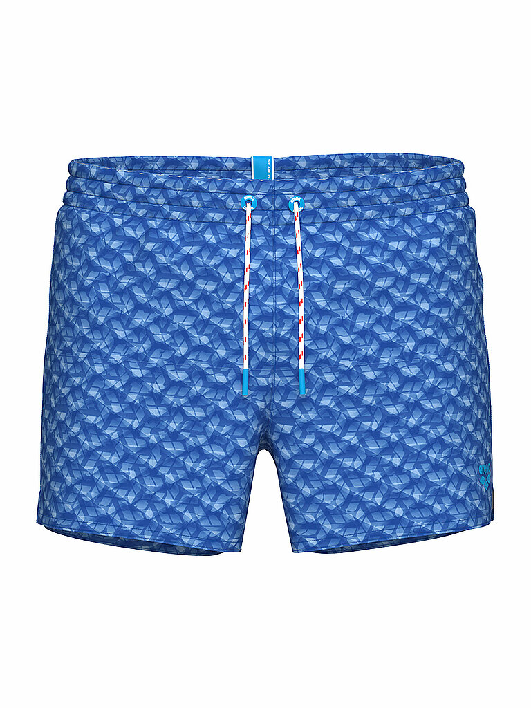 Badeshort da uomo Water Prints blu S