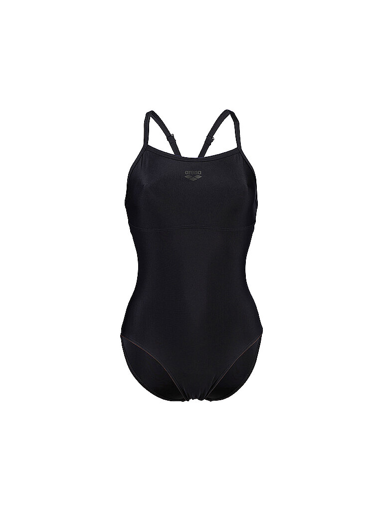 Costume da bagno da donna Solid Lightdrop Back nero 38