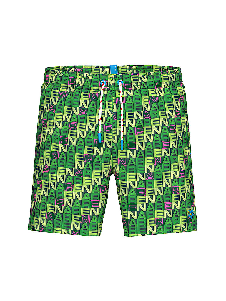 Bermuda da mare uomo Beach Boxer Allover verde S