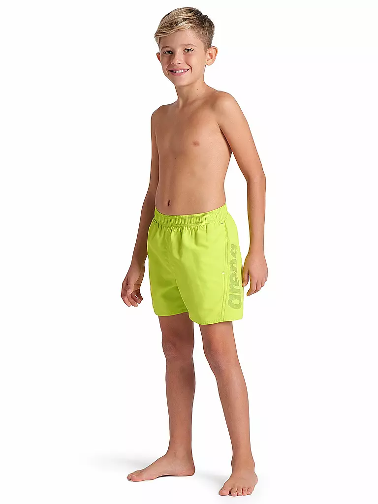 ARENA | Badeshort Boxer Solid da ragazzo | Verde chiaro