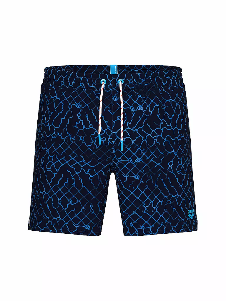 ARENA | Badeshort da uomo Beach Boxer Allover | Blu scuro