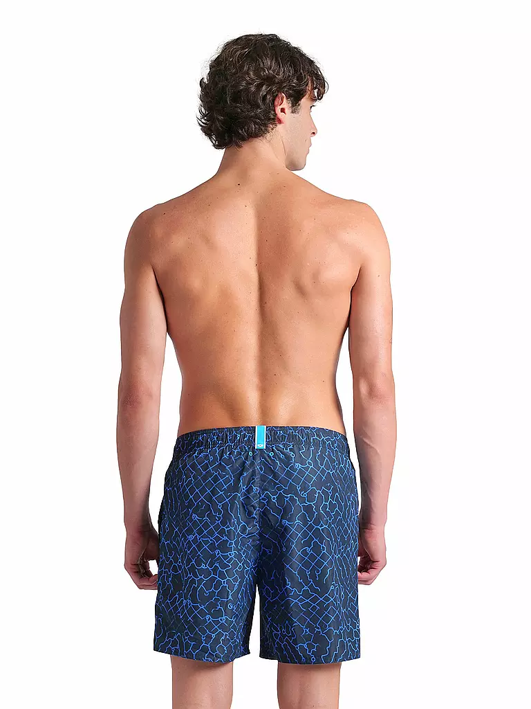 ARENA | Badeshort da uomo Beach Boxer Allover | Blu scuro