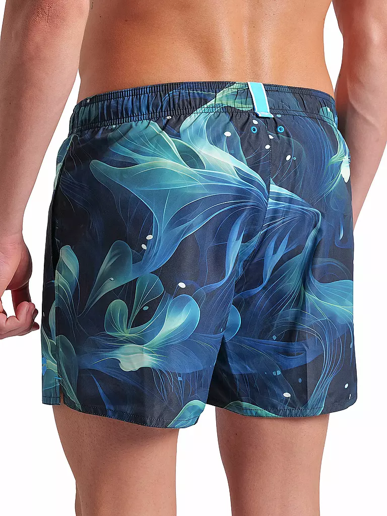 ARENA | Badeshort da uomo Water Print Allover Multiprints | Blu scuro