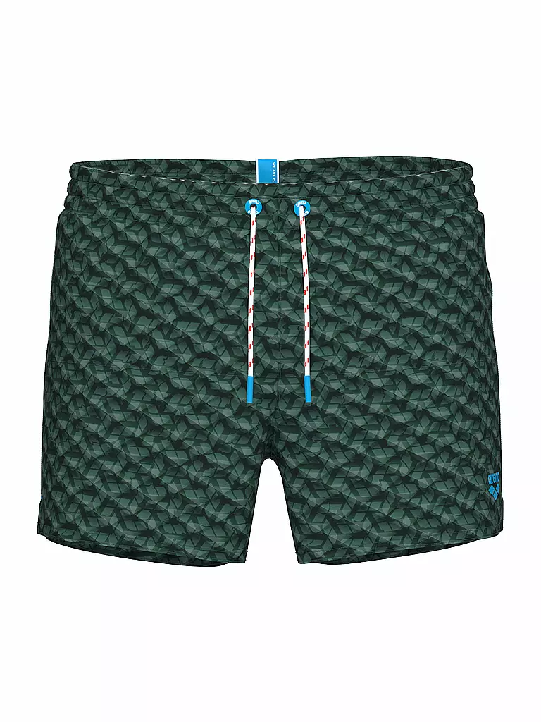 ARENA | Badeshort da uomo Water Prints | Verde scuro