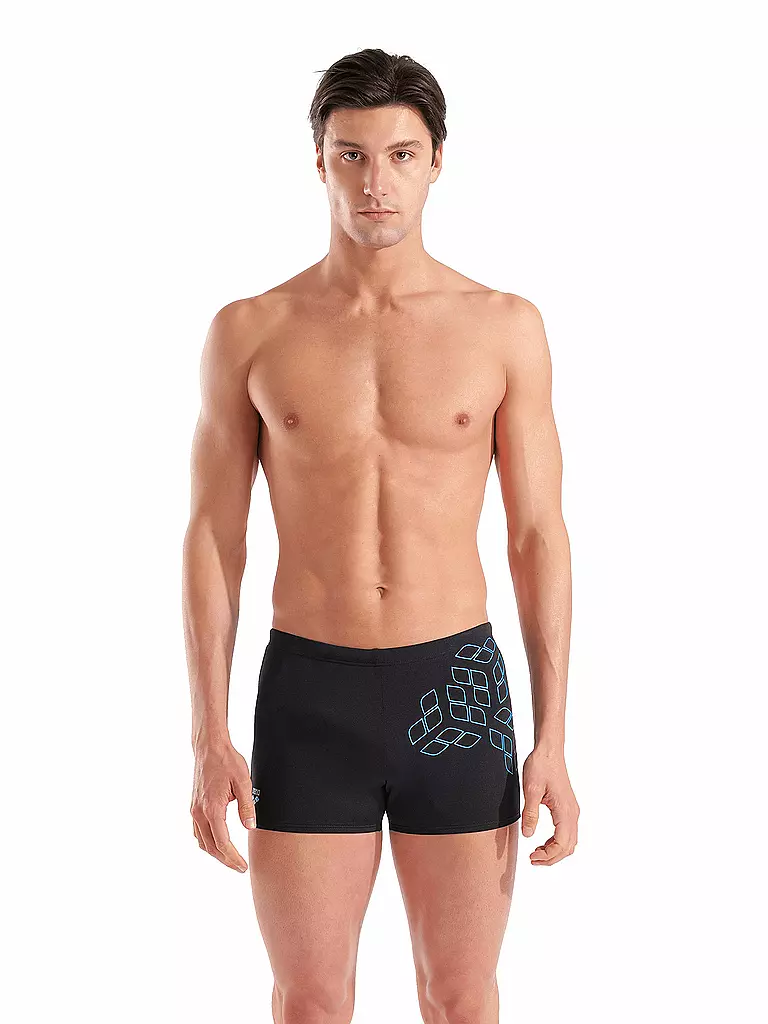 ARENA | Beinbadehose Kikko Graphic da uomo | Nero