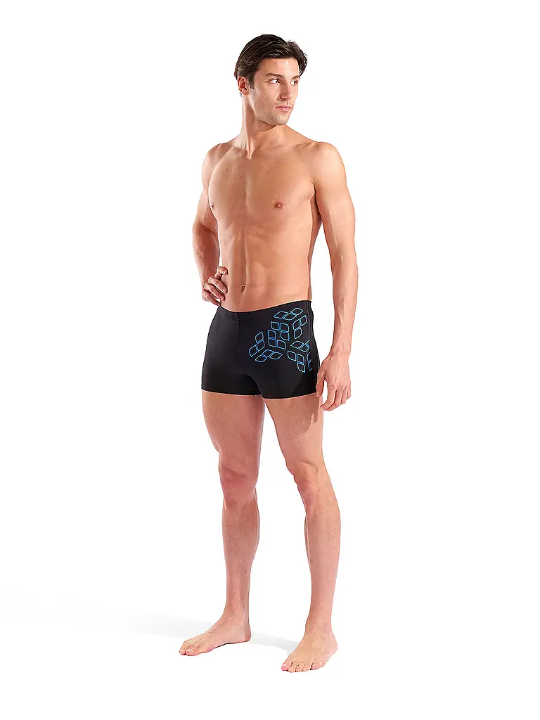 ARENA | Beinbadehose Kikko Graphic da uomo | Nero