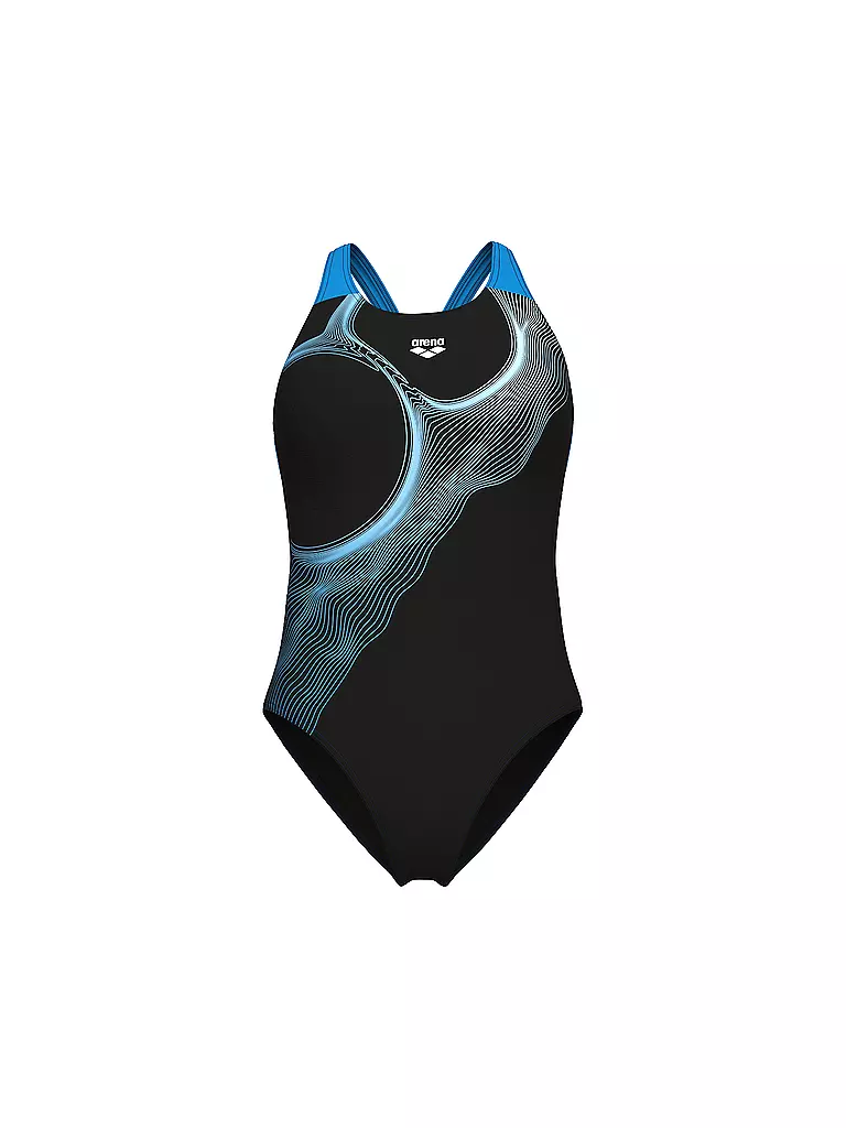 ARENA | Costume da bagno da donna Ripples V-Back | Nero
