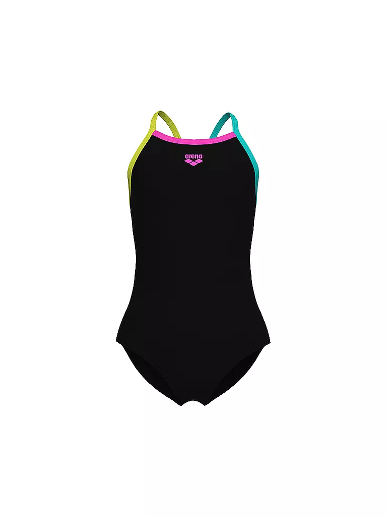 ARENA | Costume da bagno da ragazza Light Drop Solid | Nero