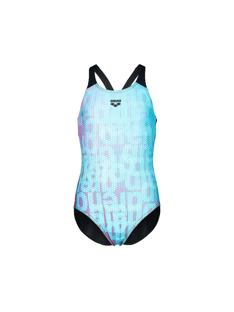 ARENA | Costume da bagno da ragazza multicolore | Turchese