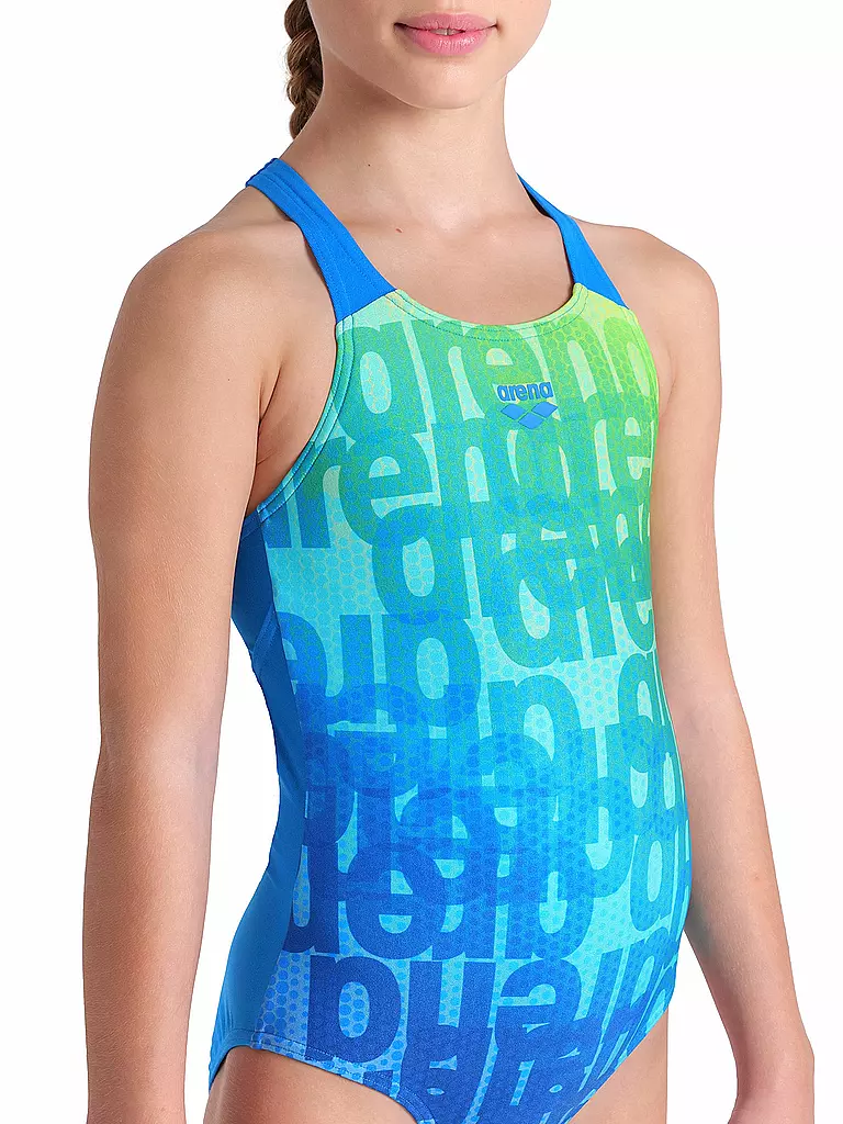 ARENA | Costume da bagno da ragazza multicolore | Blu