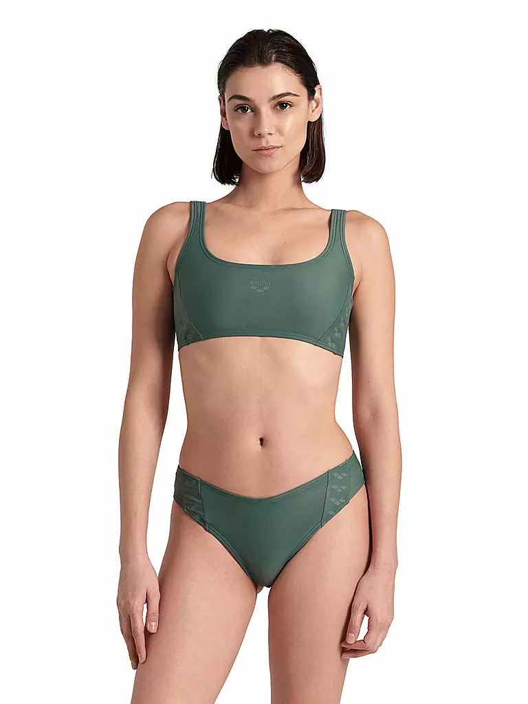 ARENA | Damen Bikini Team Stripe | Oliva