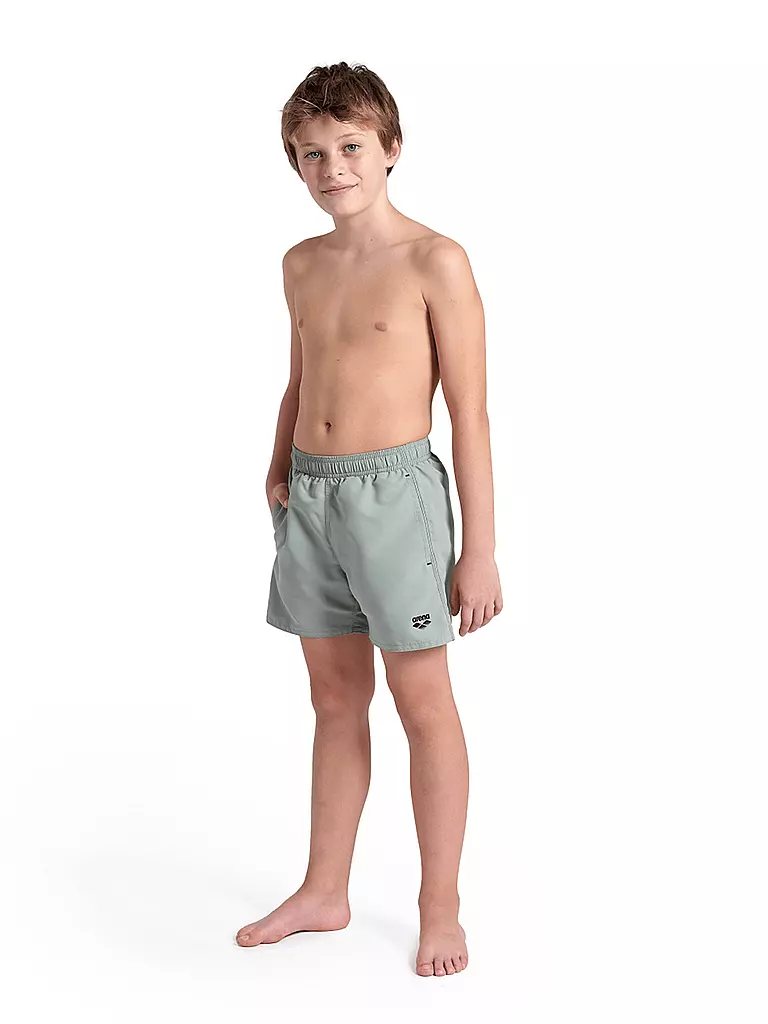 ARENA | Jungen Badeshort Boxer Solid | Verde chiaro