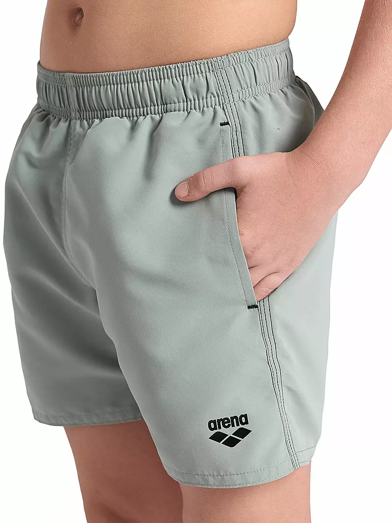 ARENA | Jungen Badeshort Boxer Solid | Verde chiaro