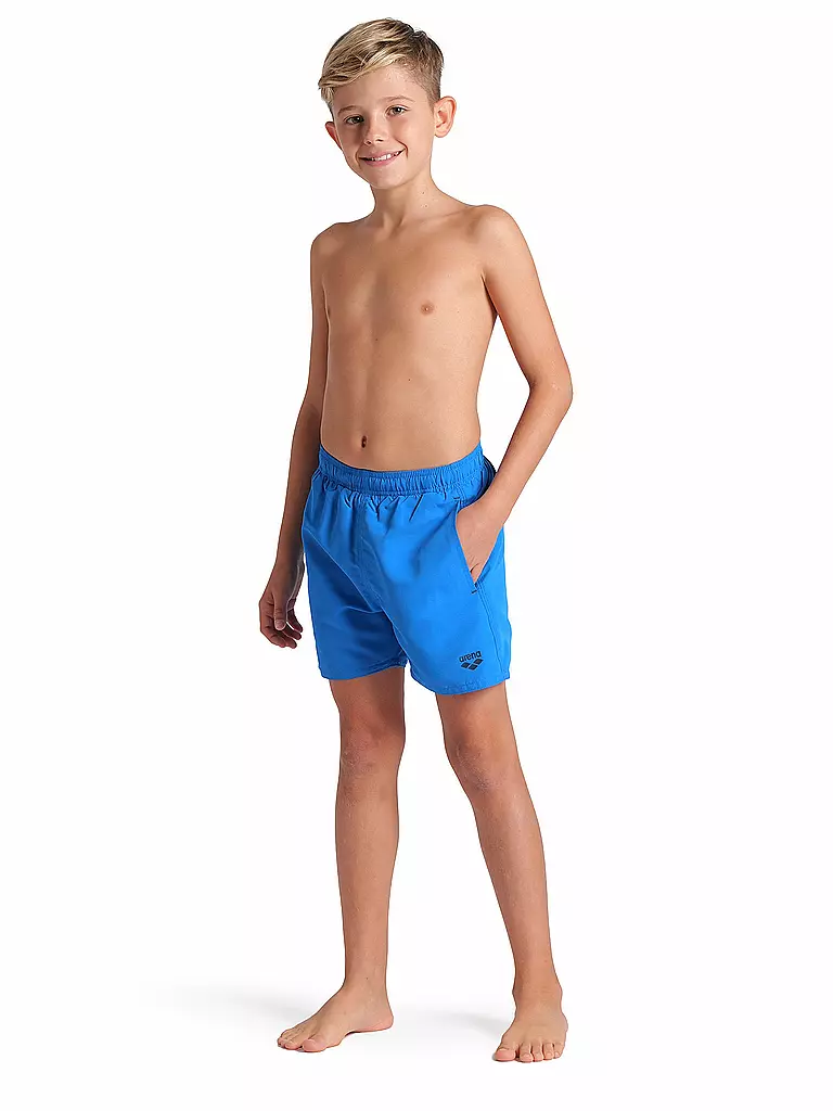 ARENA | Pantaloncini da bagno boxer tinta unita da ragazzo | Blu