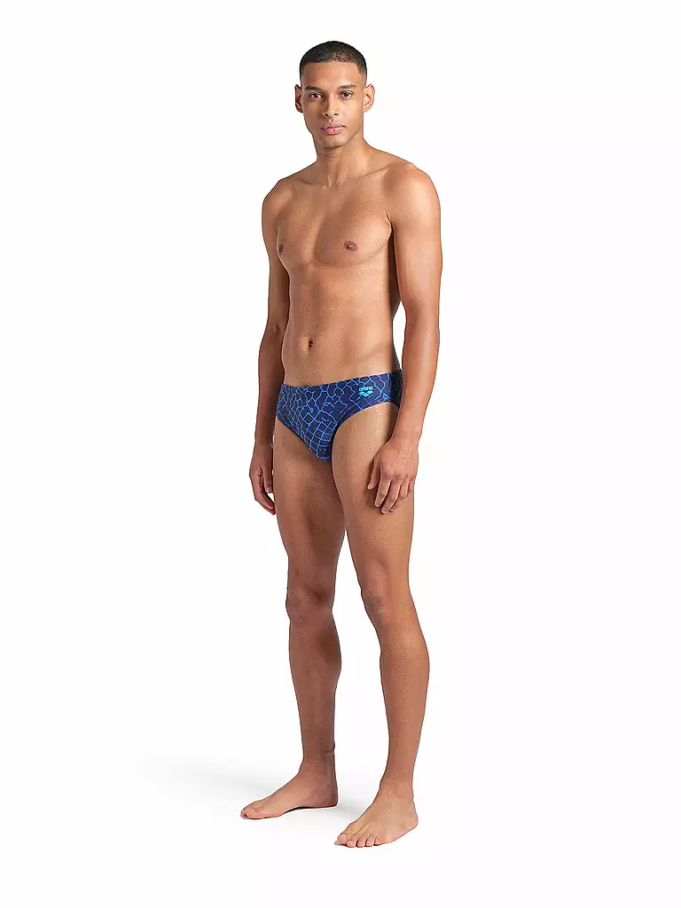 ARENA | Slip da bagno da uomo Allover | Blu scuro