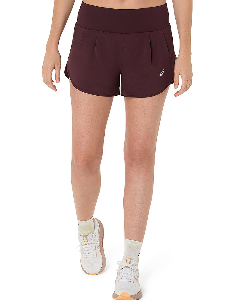 Pantaloncini da running da donna Road 3,5 in rosso scuro S