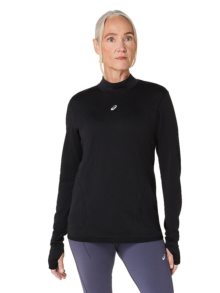 Maglia da running da donna Road Winter Seamless nero XS