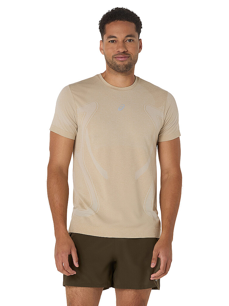 Maglietta da running da uomo Road Seamless beige XL
