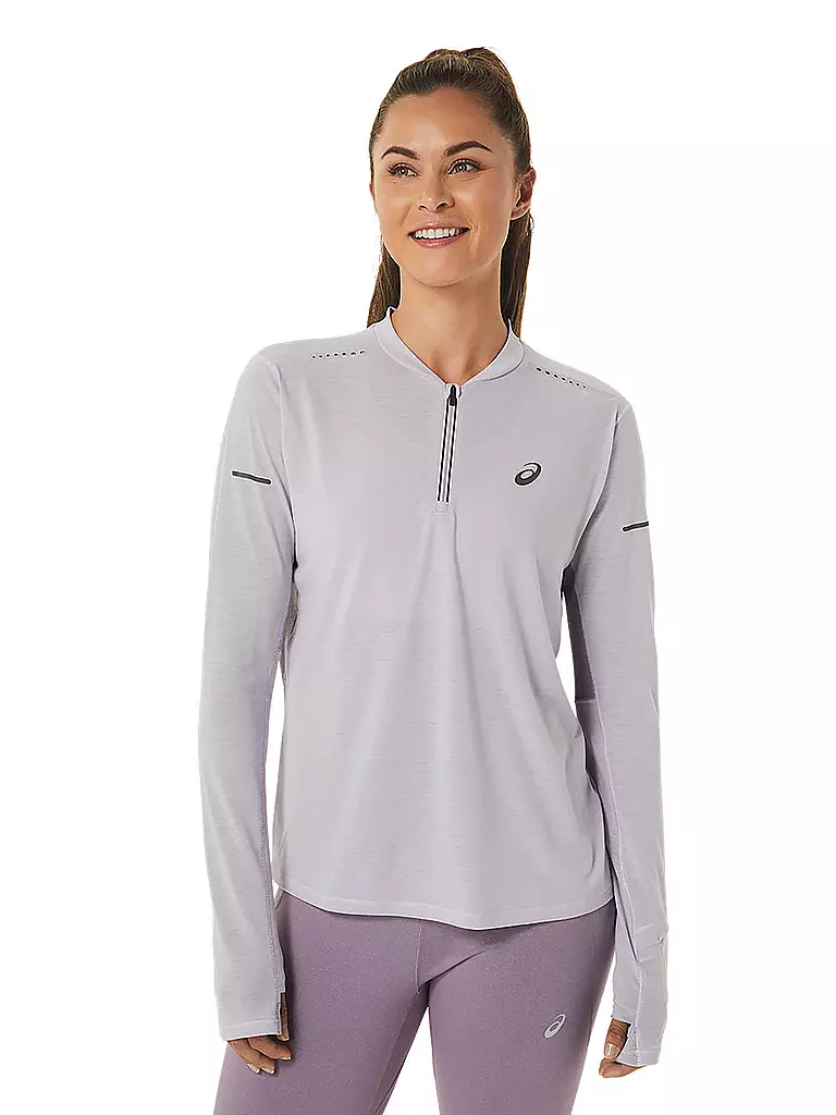 ASICS | Damen Laufshirt METARUN™ 1/2 Zip LS | Lilla