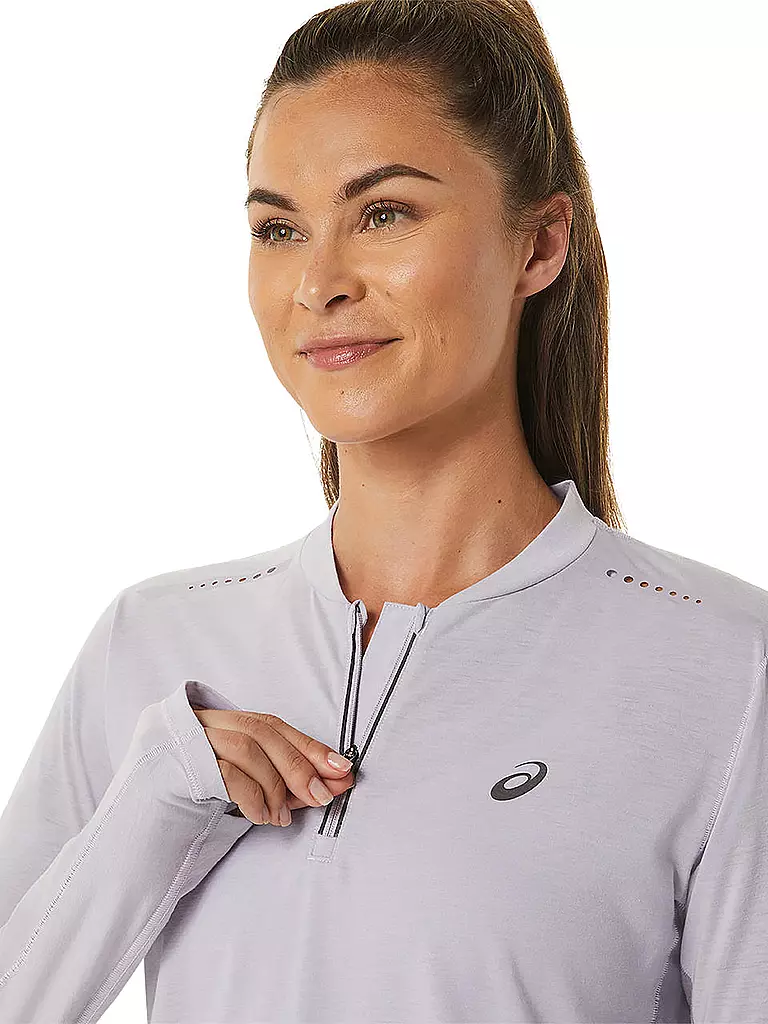 ASICS | Damen Laufshirt METARUN™ 1/2 Zip LS | Lilla