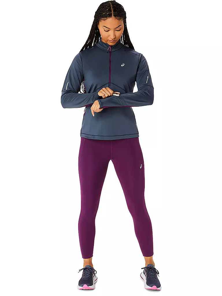 ASICS | Damen Laufshirt Winter Run 1/2 Zip | Lilla