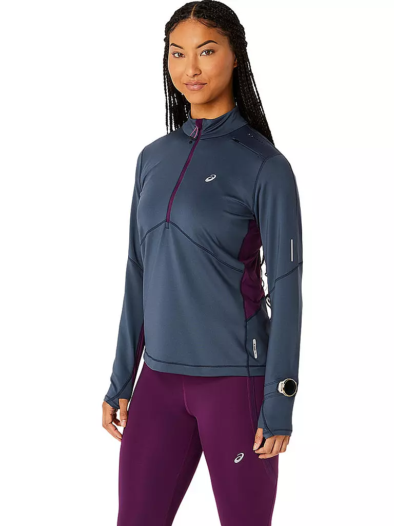 ASICS | Damen Laufshirt Winter Run 1/2 Zip | Lilla