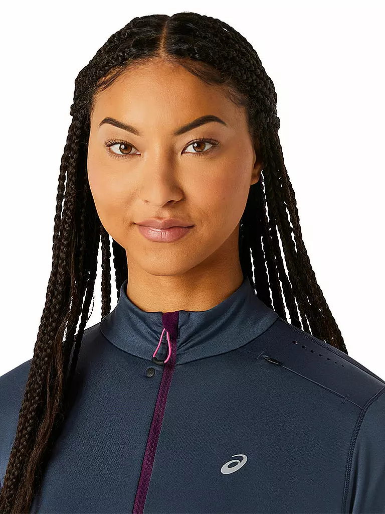 ASICS | Damen Laufshirt Winter Run 1/2 Zip | Lilla