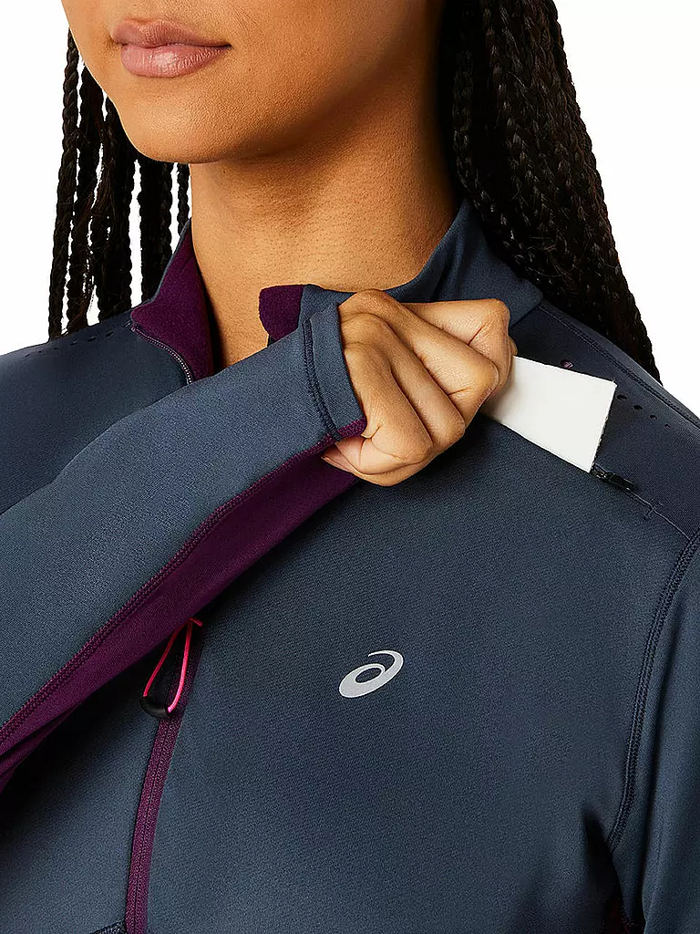 ASICS | Damen Laufshirt Winter Run 1/2 Zip | Lilla