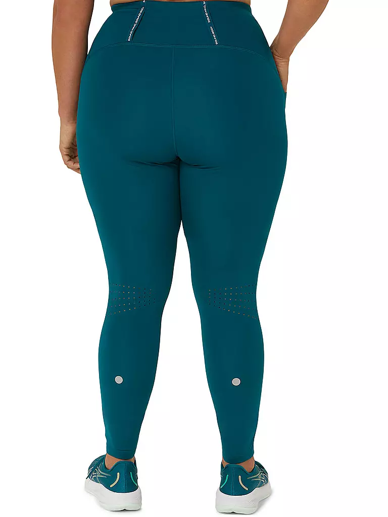ASICS | Damen Lauftight Road High Waist | Verde scuro