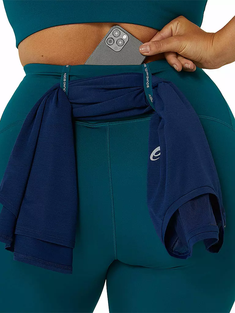 ASICS | Damen Lauftight Road High Waist | Verde scuro