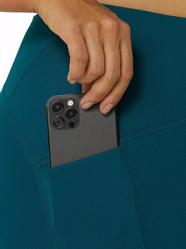 ASICS | Damen Lauftight Road High Waist | Verde scuro