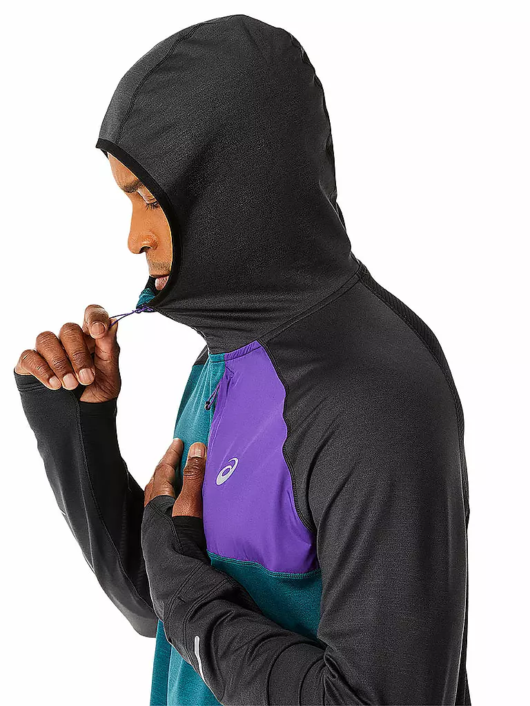 ASICS | Herren Laufhoodie Winter Run LS | Petrolio