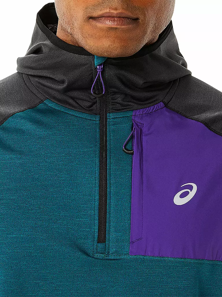 ASICS | Herren Laufhoodie Winter Run LS | Petrolio